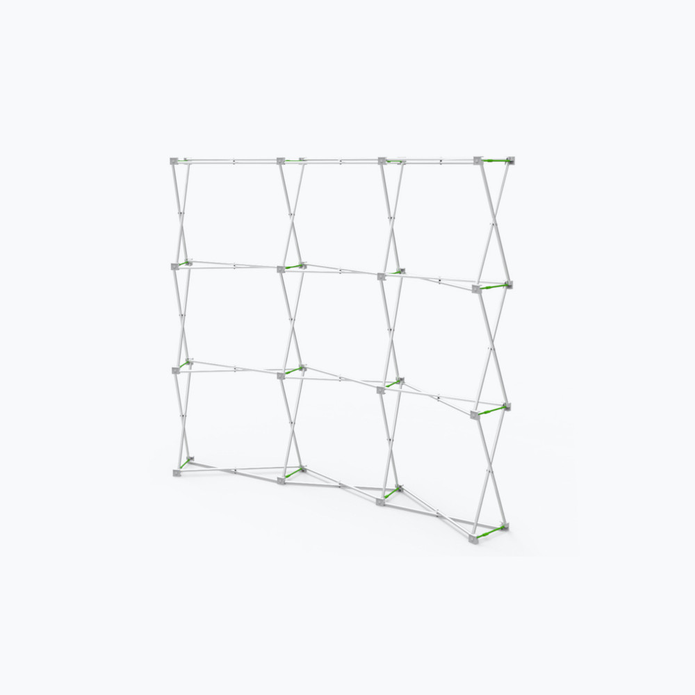 8ft Curved Velcro Fabric Pop Up Display (Hardware Only)