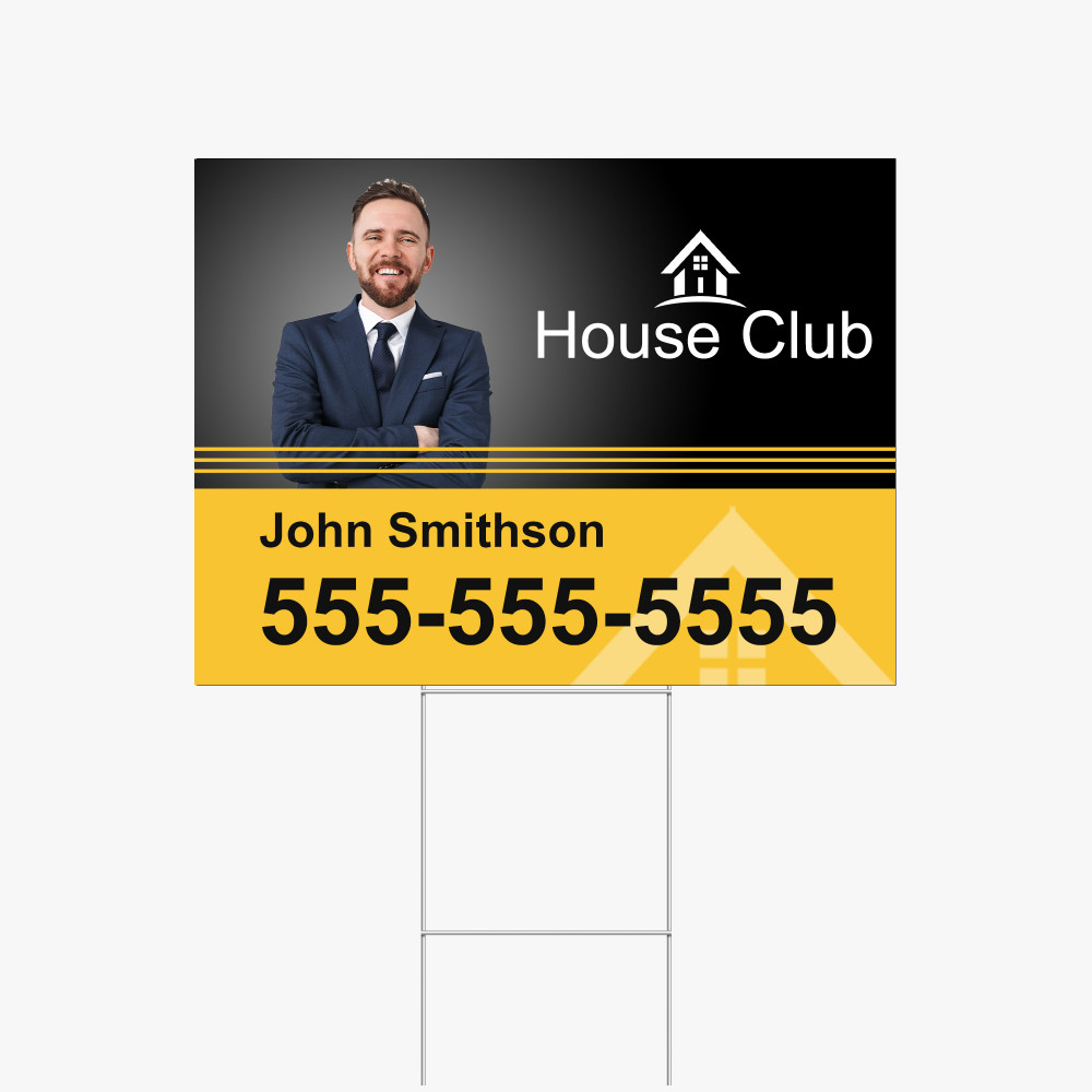 Yard Sign with H-Stake